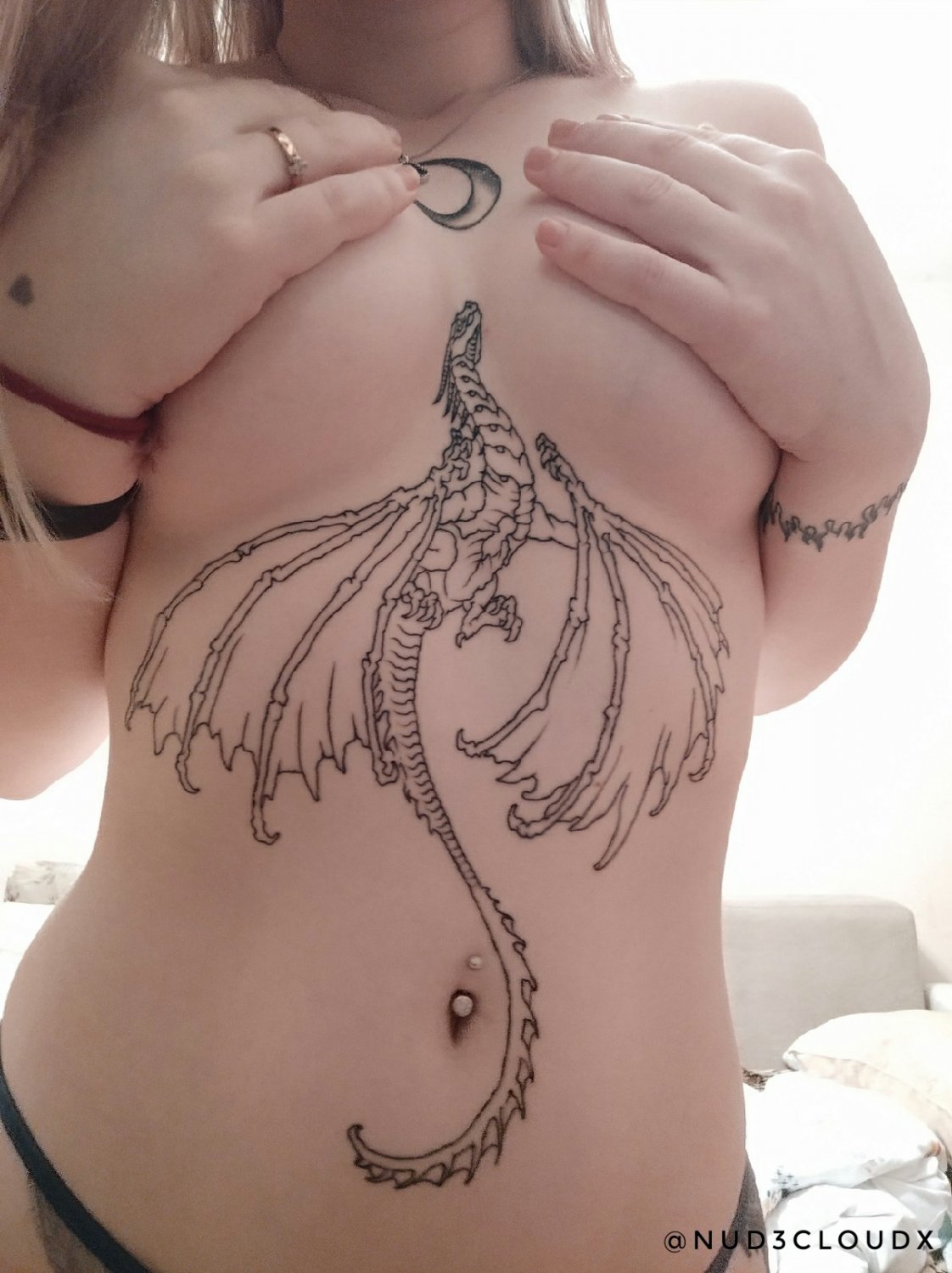 Pale Bitch likes showing her slutty tattoos #jEy2BpbX